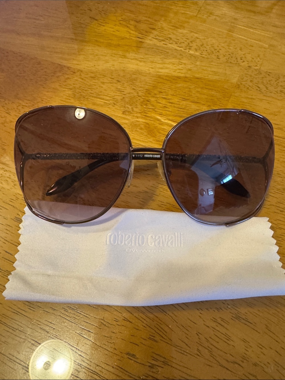 Roberto Cavalli Lilac Gradient Oversized Women's Sunglasses
